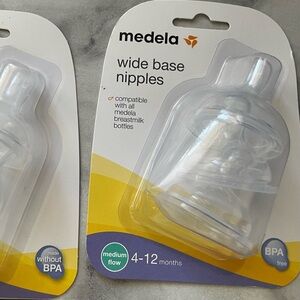 Medela Wide Base Nipples - 4-12